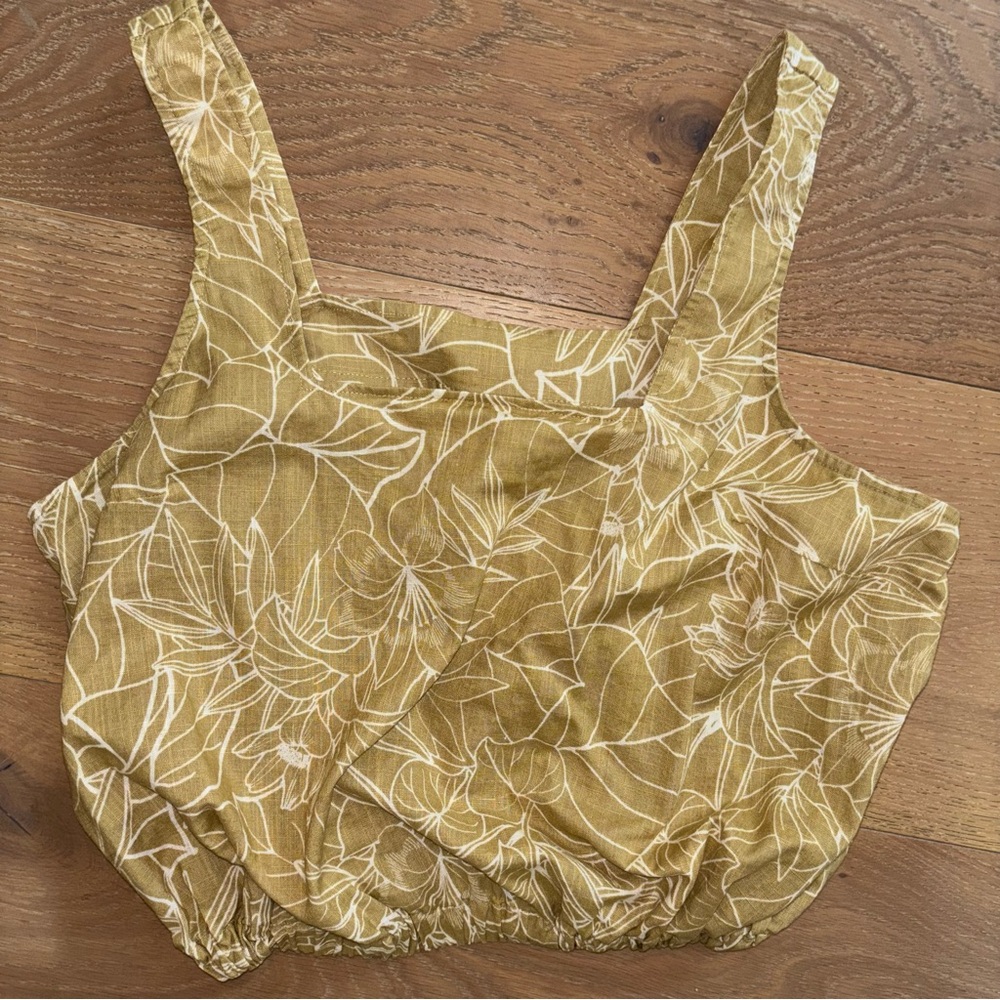 a.n.a Mustard Sleeveless Tank Top Size 1x